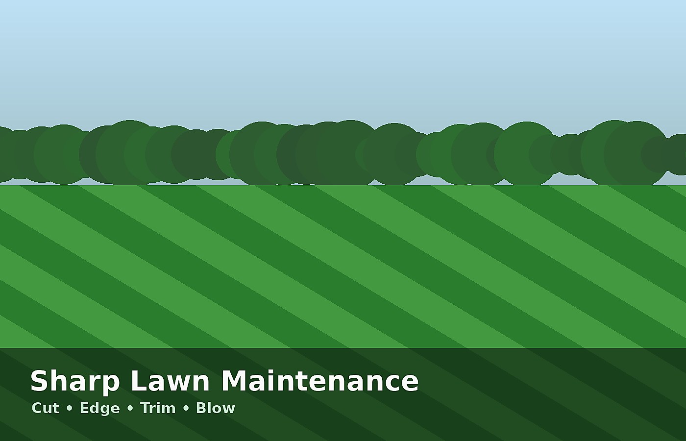 Freshly cut lawn